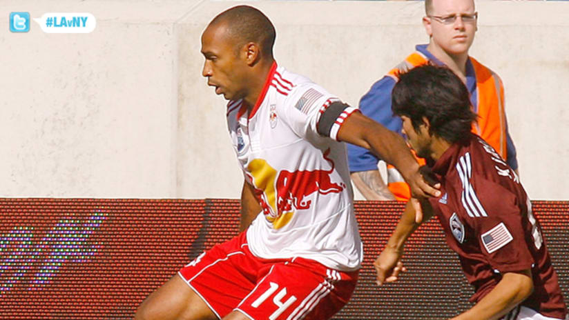 Thierry Henry will likely miss Friday's match against the Galaxy.