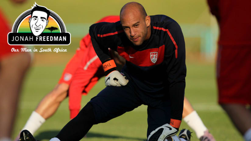 Goalkeeper Tim Howard understands the importance of US-England back home. But it's still just one of three games.
