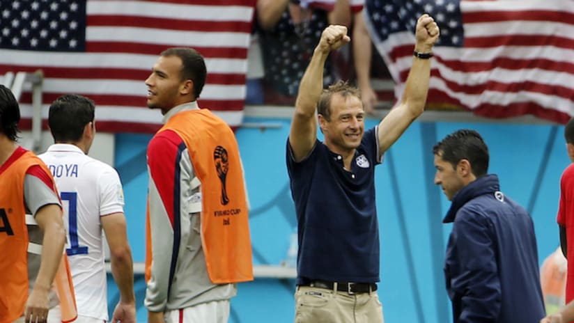 World Cup, #USAvGER, Jurgen Klinsmann smiling