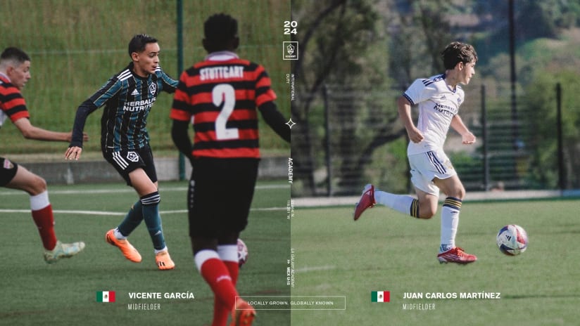 U-14 LA Galaxy Academy Midfielders Juan Carlos Martinez and Vicente Garcia Named to Mexico U-15 Youth National Team for Domestic Training Camp