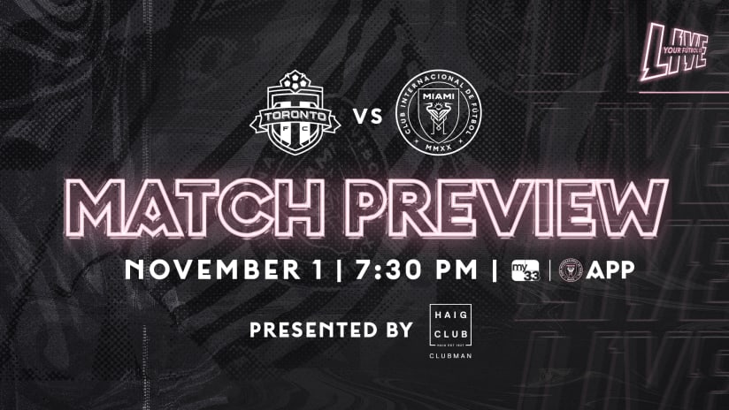 Match Preview Graphic TOR 11/1/20