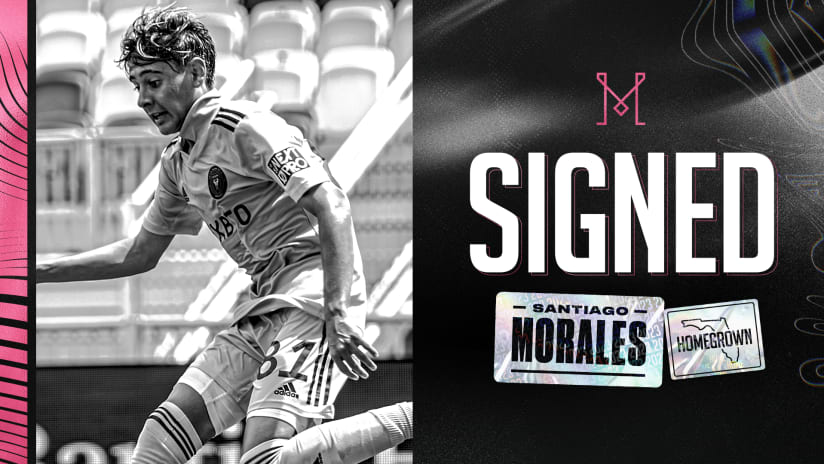 Inter Miami CF Signs Academy Product Santiago Morales as Homegrown to First Team Contract