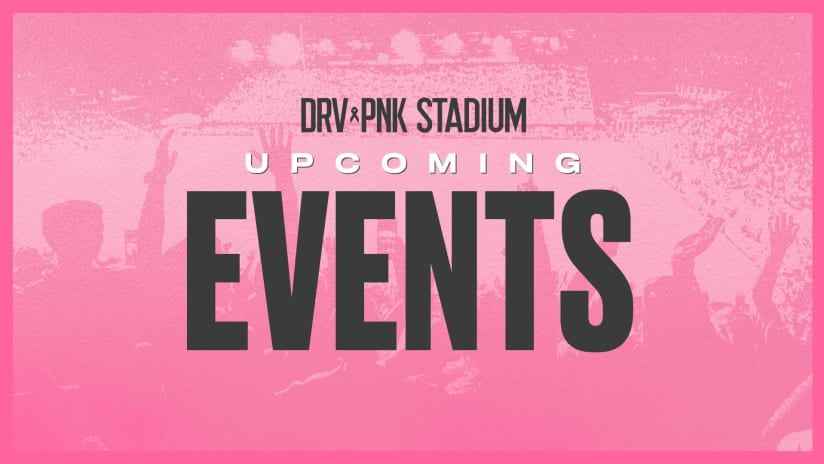Don’t Miss Four Exciting Events Coming to DRV PNK Stadium This December!