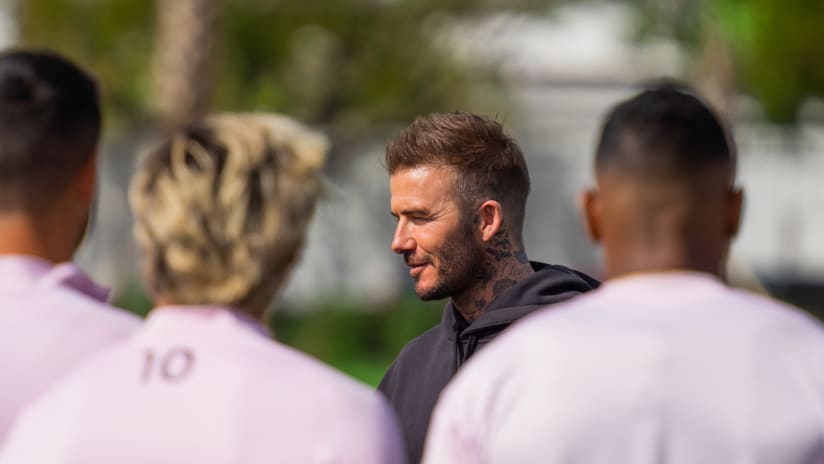 David Beckham at IMCF Training