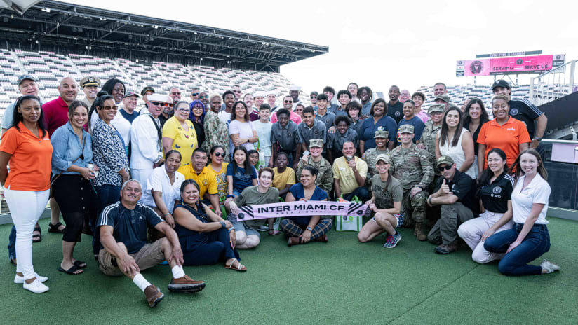 Inter Miami CF Teamed Up with Feeding South Florida for Third Annual Serving Those Who Serve Us Event Honoring Veterans and Active Service Members