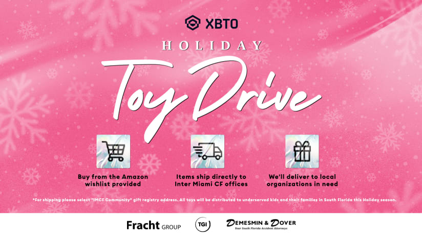 Join Us in Making this Season Truly Magical: Support Inter Miami CF's Holiday Toy Drive Presented by XBTO!