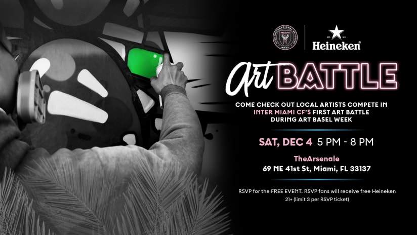 Inter Miami to Host Art Battle Contest Presented by Heineken