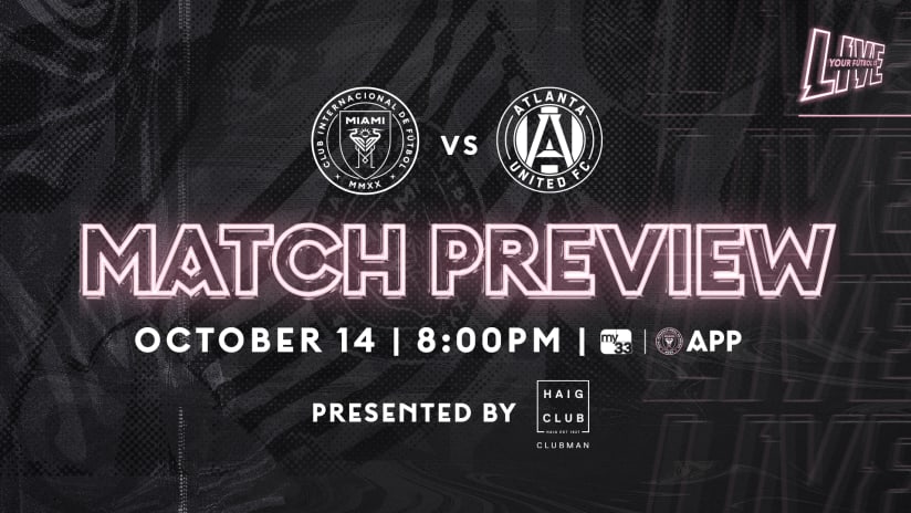 Match Preview Graphic - ATL 10/14/20