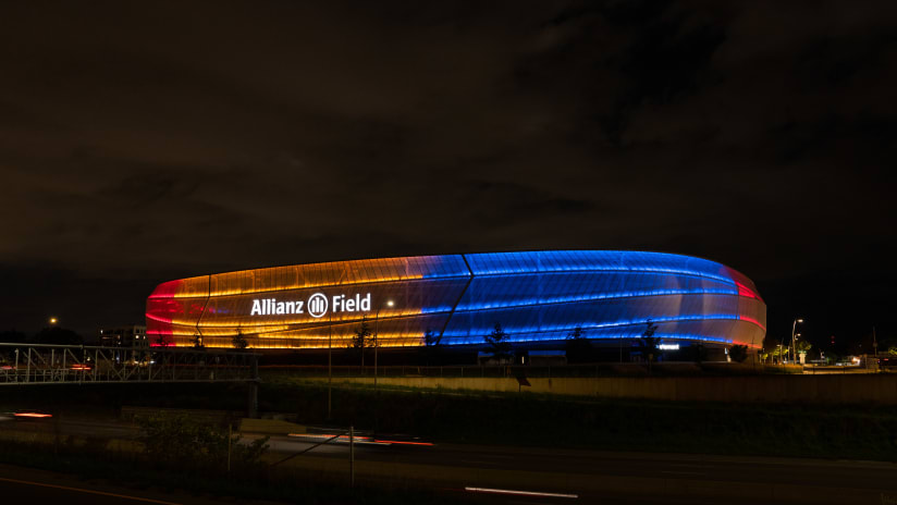 Allianz Field to be Lit Up with Flag Colors in Celebration of Team Diversity