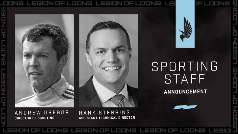 Sporting Staff Announcement Graphic - Andrew Gregor & Hank Stebbins