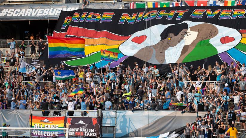 Supporters Tifo Pride Match
