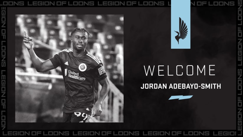Welcome Jordan Adebayo-Smith