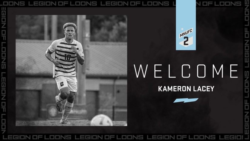 Welcome Kameron Lacey Graphic