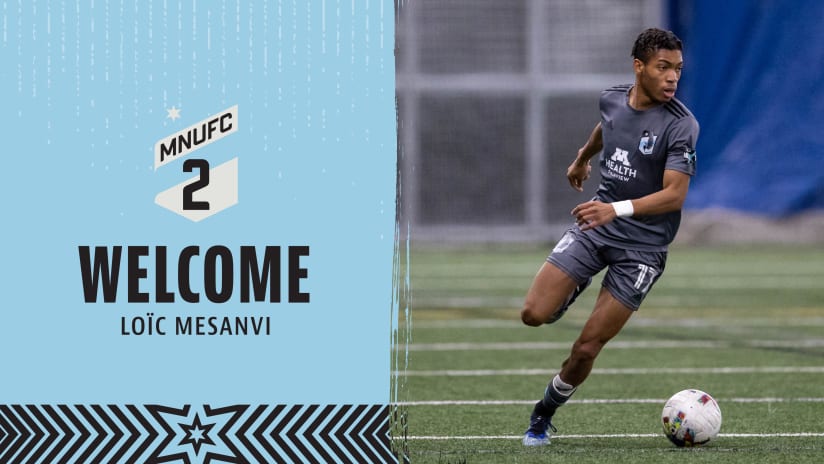 MNUFC2 Signs Minnesota United Academy Forward Loïc Mesanvi to MLS NEXT Pro Contract