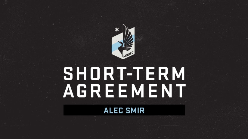 Minnesota United Signs Goalkeeper Alec Smir to a Short-Term Agreement