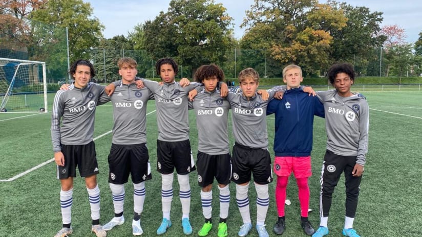 Sept joueurs de l'Académie du CF Montréal sélectionnés par l'équipe U17 du Canada