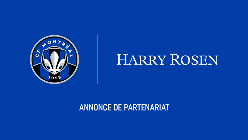 Harry Rosen se joint au CF Montréal à titre de nouveau partenaire corporatif