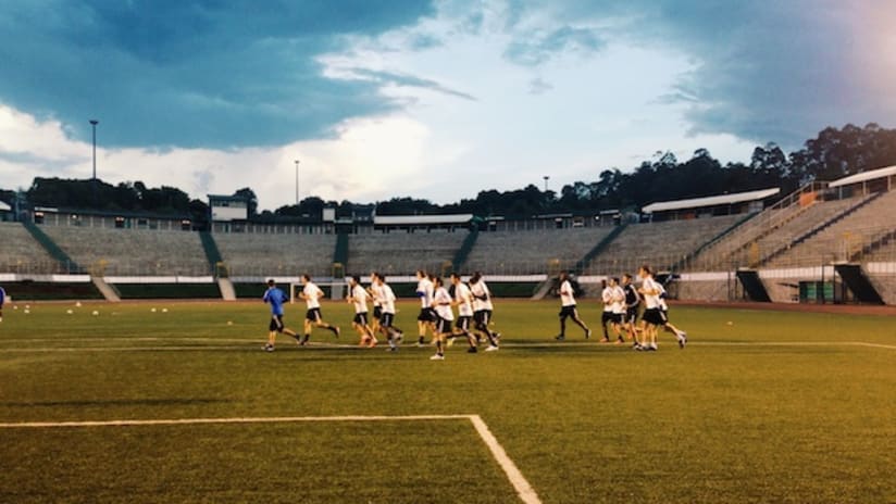 Impact team training Guatemala City Estadio Cementos Progreso CONCACAF