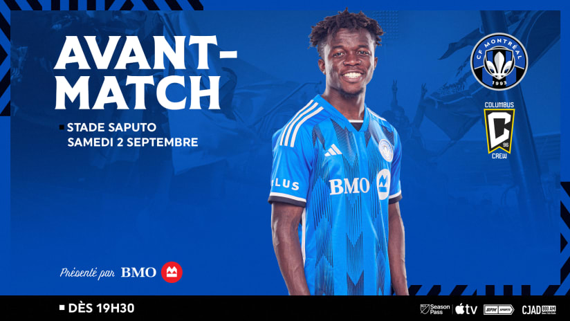 Le CF Montréal accueille Columbus samedi au Stade Saputo
