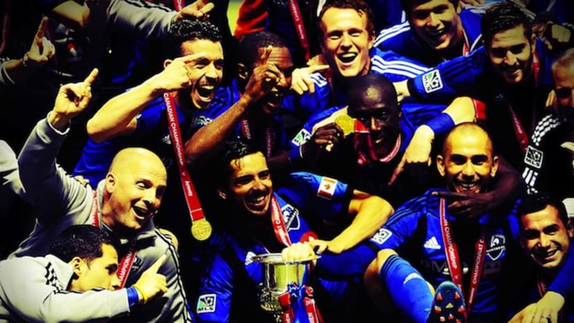 Impact Montreal Canadian Champions celebration Voyageurs Cup 2013