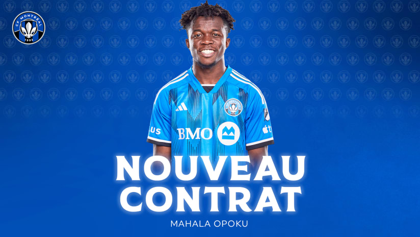 Kwadwo «Mahala» Opoku signe un nouveau contrat avec le CF Montréal