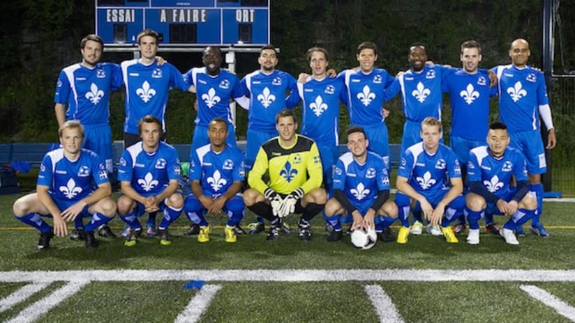 Soccer Québec team photo