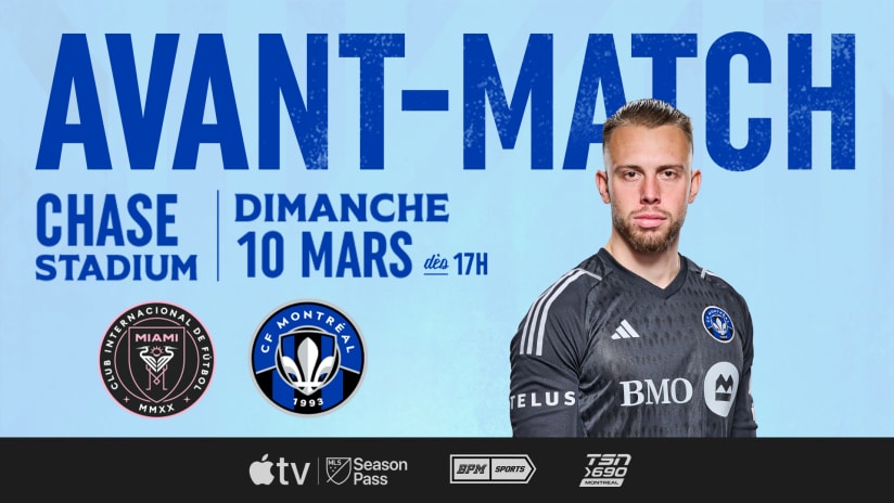 CF Montréal on the road to take on Inter Miami CF Sunday