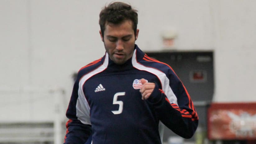 AJ Soares at the Revs first day of training for 2011