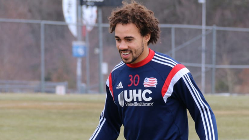 Kevin Alston smiling at training