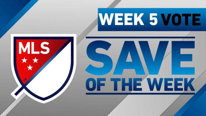 Save of the Week - week five
