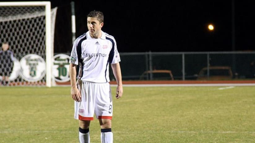 Chris Tierney during a preseason match against the Charlotte Eagles