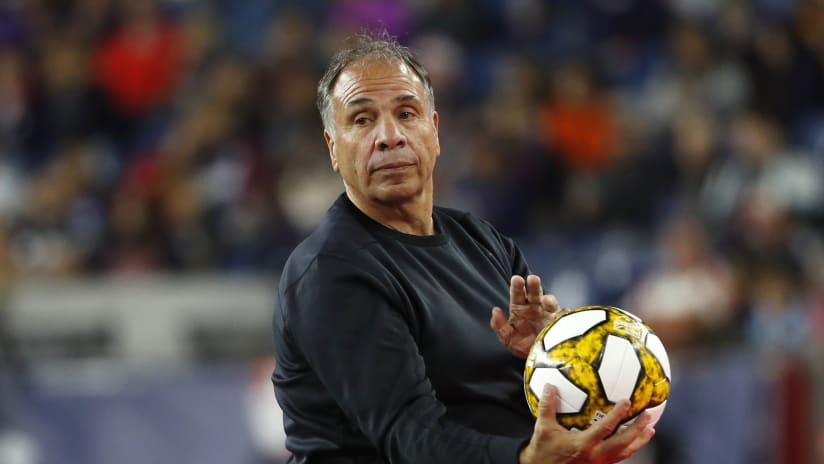 Bruce Arena with ball 2019