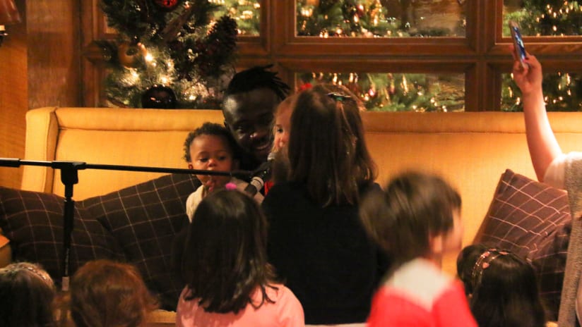 Photo Gallery: Kei Kamara reads, "How the Grinch Stole Christmas" at Teddy Bear Tea - Teddy Bear Tea | December 12