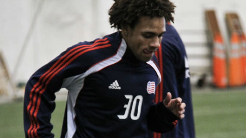 Kevin Alston at the Revs first day of training for 2011
