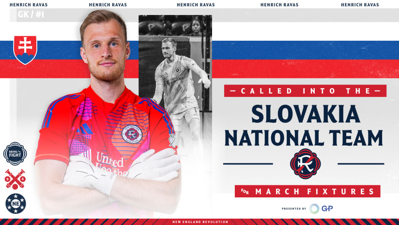 Revolution goalkeeper Henrich Ravas called in to Slovakia National Team during March FIFA window