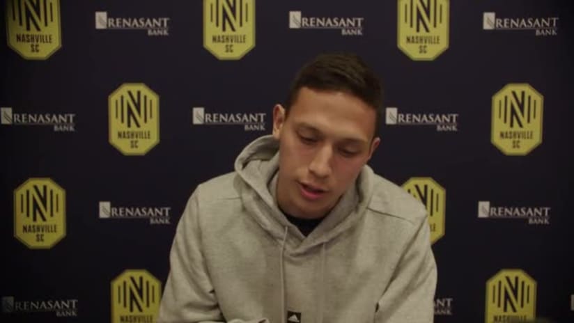 Sean Davis Speaks to the Media for the First Time as a Nashville SC Player