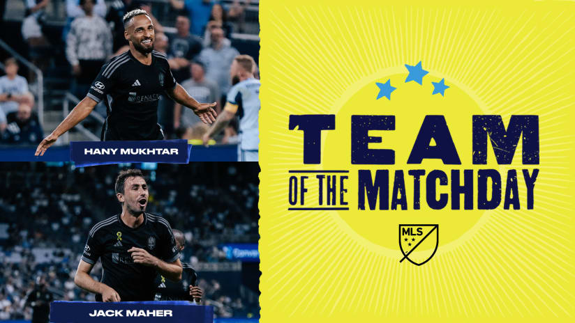 Hany Mukhtar and Jack Maher named to MLS Team of the Matchday 33