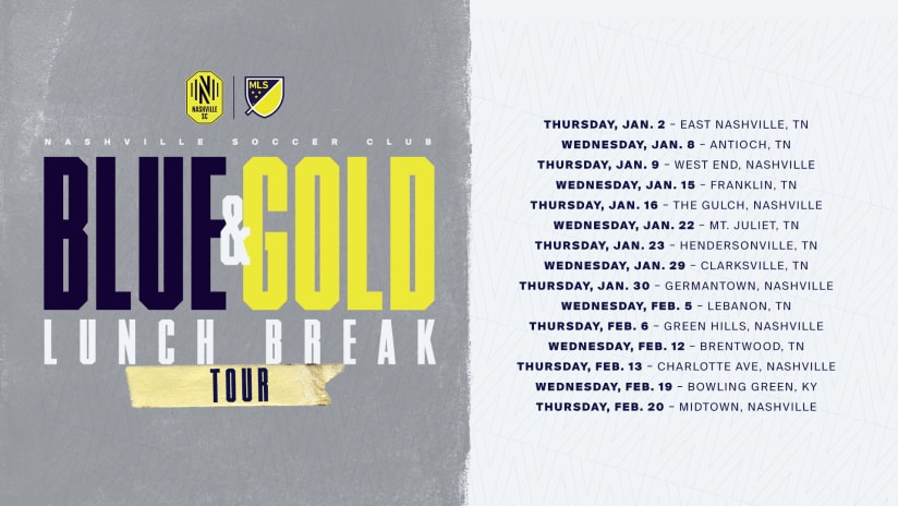 Blue and Gold Lunch Break Tour