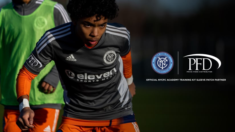 Prime Food Distributor Named Official NYCFC Academy Training Kit Sleeve Partner 