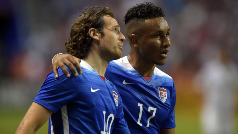 Mix Diskerud and Juan Agudelo playing for USMNT