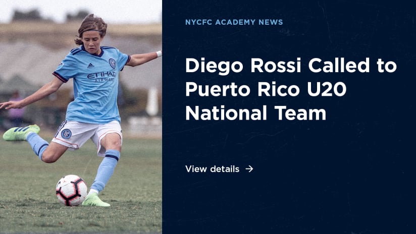 Academy | Diego Rossi Called to Puerto Rico U20 National Team