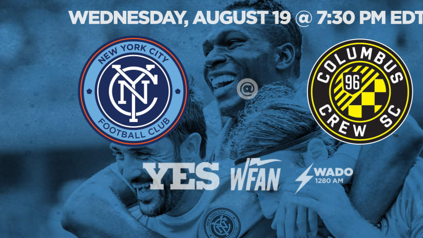 New York City FC at Columbus Crew SC: Pre-match graphic