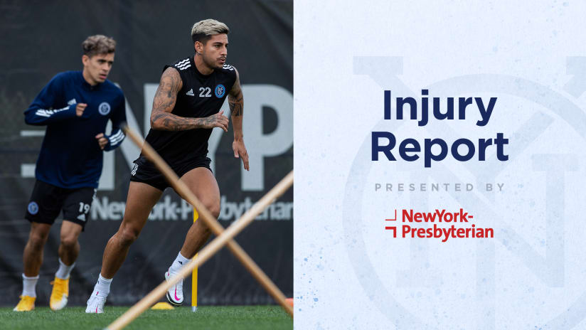 NYCFC vs NE Injury Report