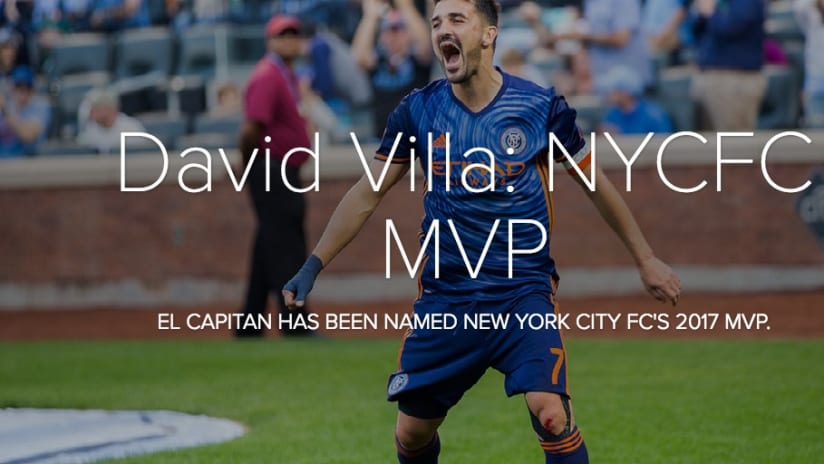 David Villa: Most Valuable Player of the Year 2017 - David Villa: NYCFC MVP