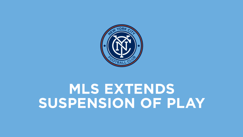 MLS Extends Suspension of Play