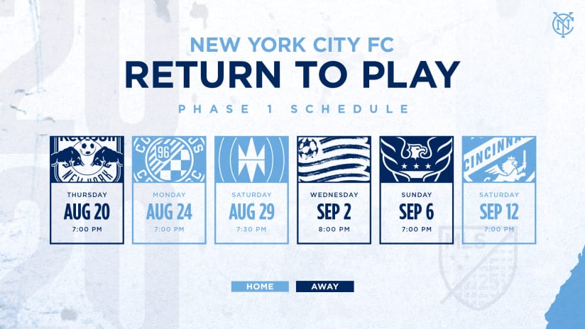 Return to Play Schedule