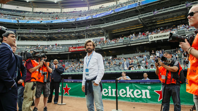 Andrea Pirlo at Yankee Stadium