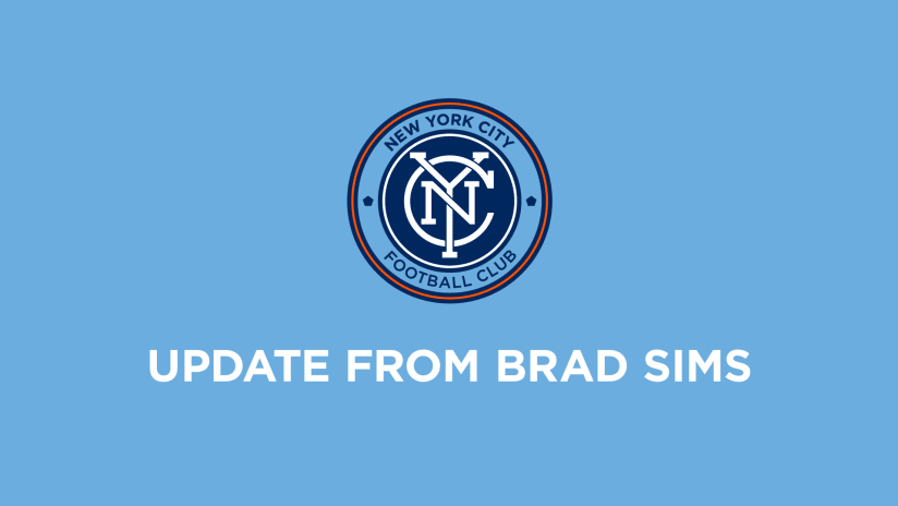 Update from Brad Sims