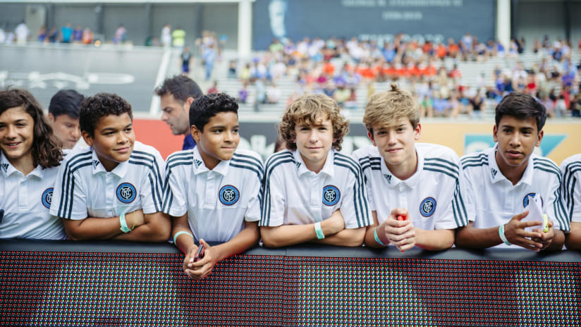 New York City FC Academy Players at Crew Match