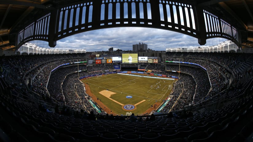 Yankee Stadium view of Historic Home Opener